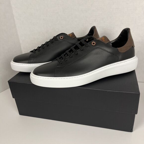 GoodMan Mens Sneakers 10 Legend London Black Italy Leather Shoes Good Man - Picture 12 of 12